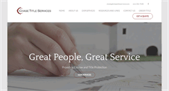 Desktop Screenshot of chasetitleservices.com