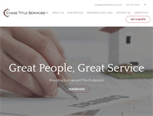 Tablet Screenshot of chasetitleservices.com